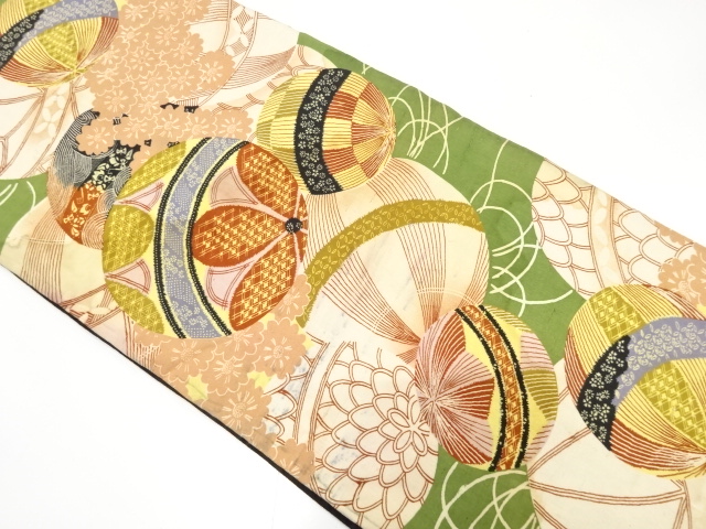 Japanese Kimono / Antique / Fukuro Obi Silk